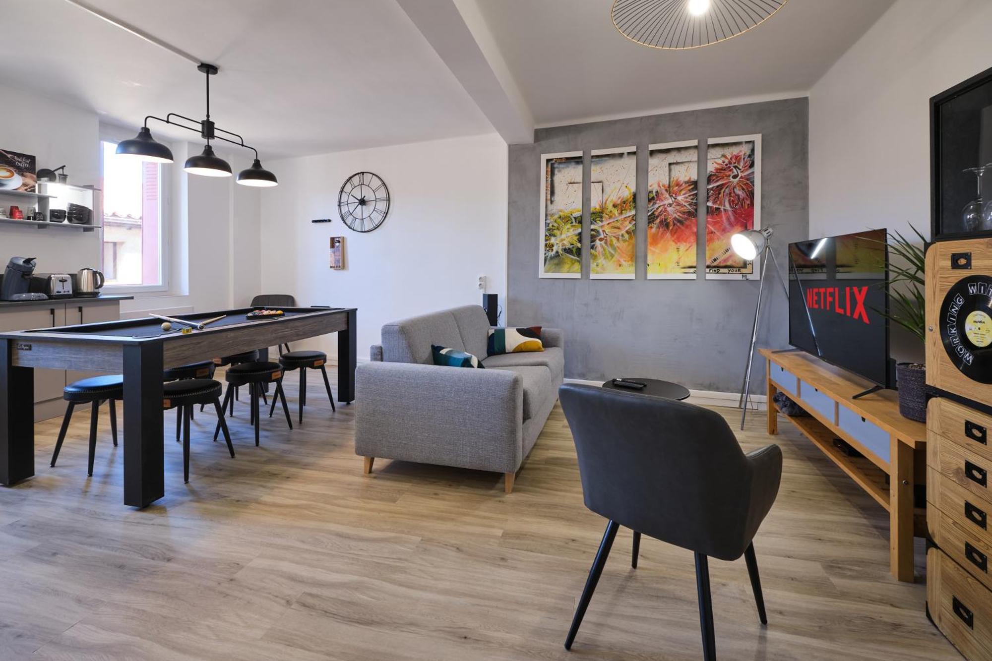 Magnifique*T4*Centre Ville*Wifi*Billard*Netflix* Limoux Exterior foto